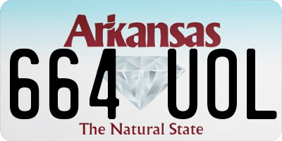 AR license plate 664UOL