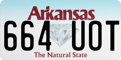 AR license plate 664UOT