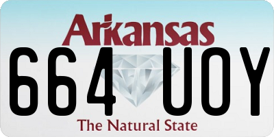 AR license plate 664UOY