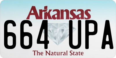 AR license plate 664UPA