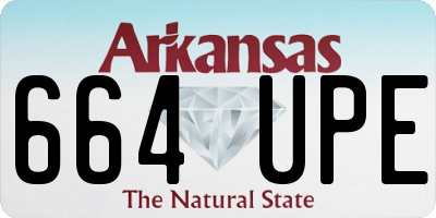 AR license plate 664UPE