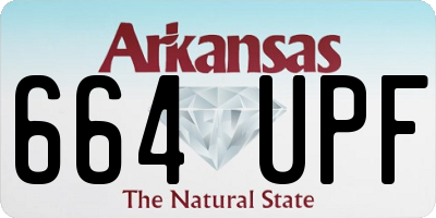 AR license plate 664UPF