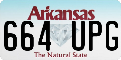 AR license plate 664UPG