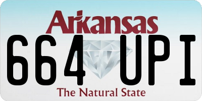 AR license plate 664UPI
