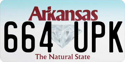 AR license plate 664UPK