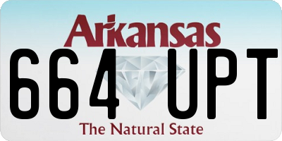 AR license plate 664UPT