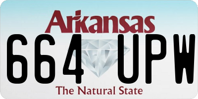 AR license plate 664UPW