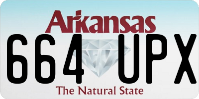 AR license plate 664UPX