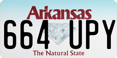 AR license plate 664UPY