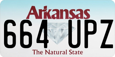 AR license plate 664UPZ