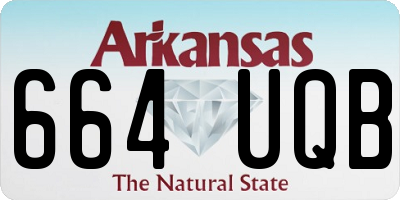 AR license plate 664UQB
