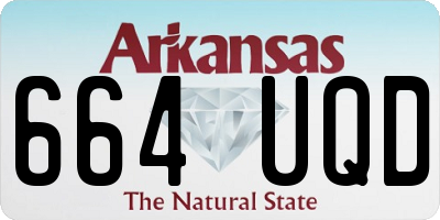 AR license plate 664UQD