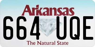 AR license plate 664UQE