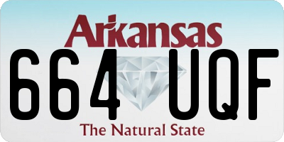 AR license plate 664UQF