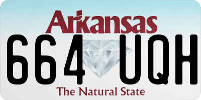 AR license plate 664UQH