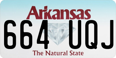 AR license plate 664UQJ
