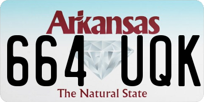 AR license plate 664UQK