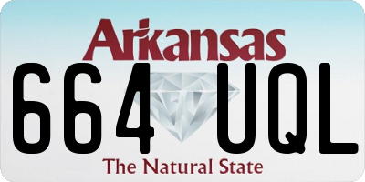 AR license plate 664UQL