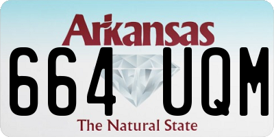 AR license plate 664UQM