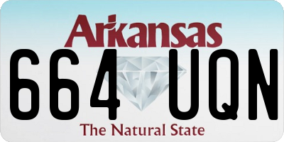AR license plate 664UQN