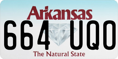 AR license plate 664UQO
