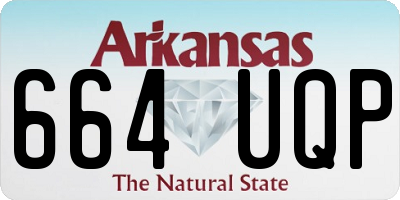 AR license plate 664UQP