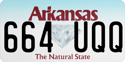 AR license plate 664UQQ