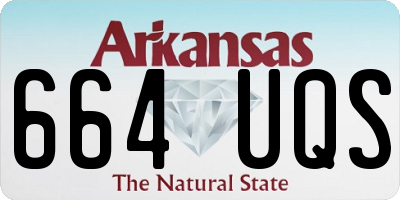 AR license plate 664UQS