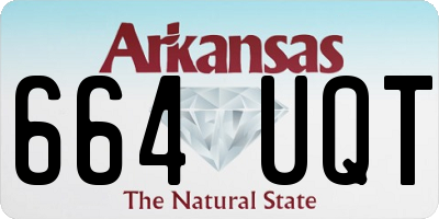 AR license plate 664UQT