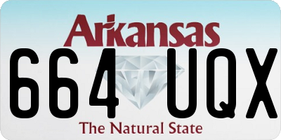 AR license plate 664UQX