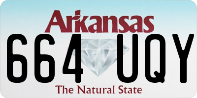 AR license plate 664UQY