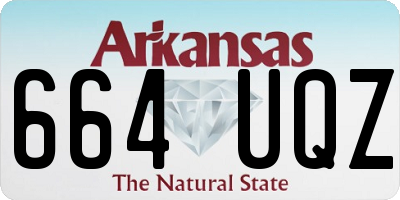 AR license plate 664UQZ