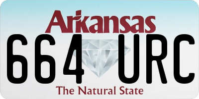 AR license plate 664URC