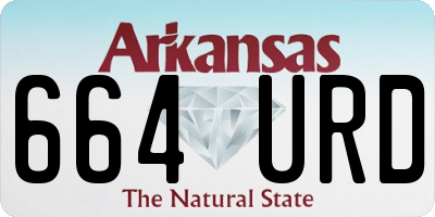 AR license plate 664URD