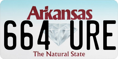 AR license plate 664URE
