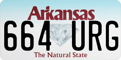 AR license plate 664URG