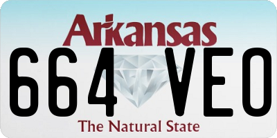 AR license plate 664VEO