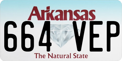 AR license plate 664VEP