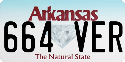 AR license plate 664VER