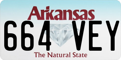 AR license plate 664VEY