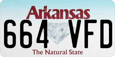 AR license plate 664VFD