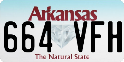 AR license plate 664VFH