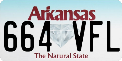 AR license plate 664VFL