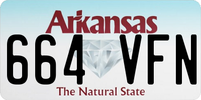 AR license plate 664VFN