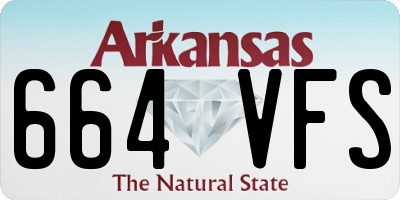 AR license plate 664VFS