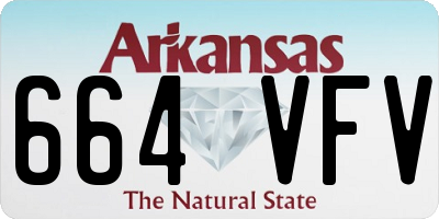 AR license plate 664VFV