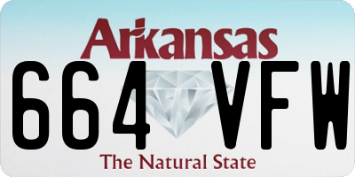 AR license plate 664VFW