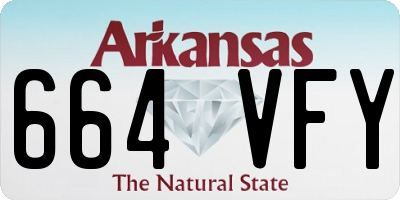AR license plate 664VFY