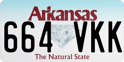 AR license plate 664VKK