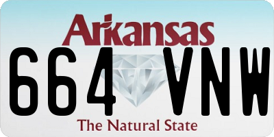 AR license plate 664VNW